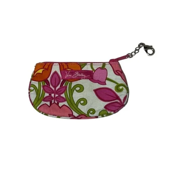 Vintage Vera Bradley Lilli Bell Pattern Zip Clip Id Wallet - Picture 3 of 4